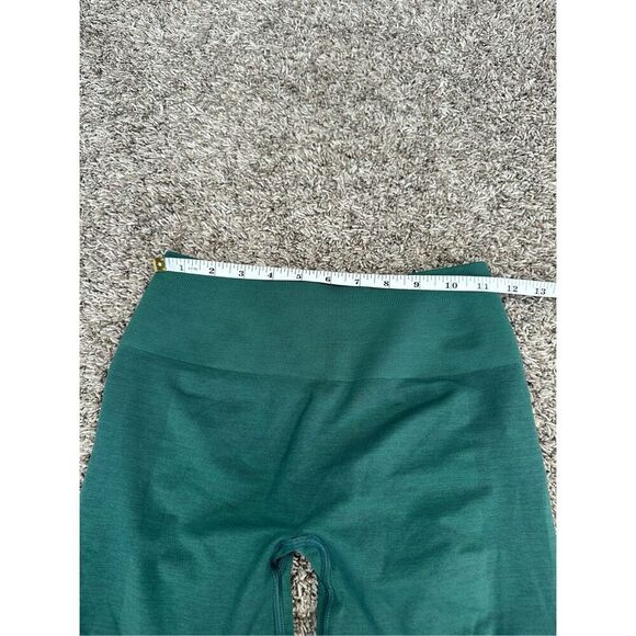 Alphalete Amplify Short 4.5" Green Butt Scrunch Contour Seamless Gym Workout M - Picture 6 of 9